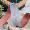 Cinta de poliéster y algodón de doble cara bicolor con letras inglesas importada de Corea del Sur, accesorios para el cabello, lazos DIY, sombreros, ropa, accesorios de embalaje