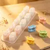 Molde de silicona para chocolate, molde de epoxy de 10 cavidades para hueso de nudillo de oveja, molde para cubitos de hielo, molde para llavero de colgante