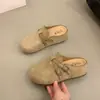 Deslumbrantes tamancos Birkenstock estilo francês, bico fechado e sola grossa para mulheres, novos mocassins slip-on de outono para uso ao ar livre