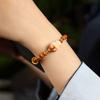 Pulsera curativa de 2023 con diseño de raíz de asta de oso, original de sándalo, tejida a mano, de un solo círculo, para hombres y mujeres.