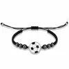 Joia de Venda Quente Transfronteiriça da Amazon com Pingente de Futebol Drip de Óleo, Pulseira de Moda Luxuosa com Toque de Alto Padrão, Simples e Versátil, Atacado