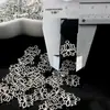 Pingente de flor de lótus antiga de ouro oca de liga pingente antigo de prata acessórios de contas para pulseira colar DIY