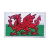 Parche Bordado de Bandera Nacional 8*5cm con Cierre de Velcro para Mochilas, Insignia Cuadrada para Sombreros y Decoración de Ropa