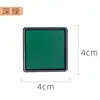 Almofada de Carimbo Colorida para Dedos de Criança DIY Grafite Carimbo de Borracha Fofo Almofada de Carimbo para Diário 4*4 Almofada de Carimbo Atacado