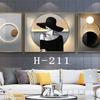 Pintura decorativa para sala de estar, pasillo, vertical, moderna, ligera, de lujo, simple, belleza, mural, sofá, fondo, pared, pasillo, pintura colgante