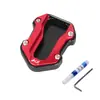 Adecuado para los nuevos accesorios de caballete lateral K1 125 150 Edición Especial de Kymco con base ampliada y almohadilla de apoyo para el pie ensanchada