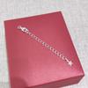 Cadena de Cola de Extensión de Plata de Ley S925 Cadena de Cola Ajustable Pulsera de Perlas con Cuentas Hecha a Mano DIY Accesorios de Plata para Collar