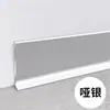 Rodapié de Aleación de Aluminio 4cm6/ 8cm con Adhesivo, Instalación sin Clavos, Azulejo Clip-On para Suelo