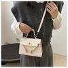 Nova Bolsa Mori 2024 Moda Feminina Texturizada Portátil Bolsa Kelly Bolsa de Ombro Transversal Bolsa de Trabalho Popular Deste Ano