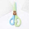 Tijeras pequeñas de dibujos animados nuevas tijeras de seguridad para niños tijeras hechas a mano para oficina cuenta a mano corte tijeras de papelería cortador de papel diy