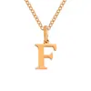 Nuevo Collar de Acero Inoxidable de 26 Letras de Amazon, Cadena para Clavícula Moderna y Versátil, Collar para Pareja con Apellido en Stock