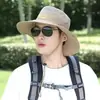 Nuevo Estilo Sombrero de Vaquero para Mujer Verano Ala Grande Sombrero de Pescador Japonés Protector Solar Parasol para Exteriores Viajes a la Costa Sombrero de Montañismo para Hombre