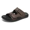 Chinelos de Verão Grandes para Homens com Velcro, Confortáveis e Resistentes ao Desgaste, Sapatos Planos para Praia, Sandálias de Uma Tira para Homens