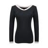 Lã + de veludo roupas de outono terno 21 outono einverno novo básico assentamento roupa interior térmica desgaste da casa para as mulheres 2166/7