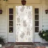 Suministro Exclusivo Transfronterizo de Temu Amazon Shein de Funda Decorativa de Puerta de Habitación Elástica de una Pieza, Cubierta de Puerta con Temática de Animales Fácil de Instalar