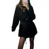 Gabardina corta clásica color caqui, entallada, con cuello para mujer, nueva colección primavera/otoño 2026, elegante prenda exterior estilo británico para figuras petite