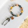 Pulseira de bodhi de flor flutuante em pó natural homens e mulheres camélia anel único pulseira de mão contas contas placa de texto cordão de brincar atacado