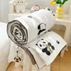 Colcha de Gaze Dupla Camada Classe A para Ar Condicionado Algodão Lavado à Água Colcha Refrescante de Verão Núcleo de Soja Colcha Fina para Crianças Estudantes Colcha de Verão