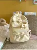 Nova Mochila Escolar Estilo Japonês Ins, Mochila Fofa com Laço para Meninas do Ensino Médio, Estilo Universitário, Mochila Leve e Doce