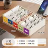 Caja Organizadora de Cables de Datos con Compartimentos Multifuncionales Caja de Gestión de Cables para Escritorio del Hogar Caja Organizadora para Cabezales de Cargador, Cables de Auriculares y Cables de Alimentación