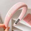 Diadema de Esponja Marrón para Niñas, de Ala Ancha, de Alta Gama, Diadema de Moda para Lavarse la Cara, Pinza para el Cabello de Alta Presión Craneal