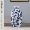 Vaso de cerâmica sala de jantar mesa arranjo de flores high-end luz de luxo vaso de flores Chinês retro azul e branco vaso de porcelana decoração de alta qualidade