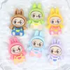 Muñeco Labubu de Dibujos Animados, Accesorios de Resina, Pasadores para el Cabello de Bricolaje, Adornos para el Cabello, Taza de Agua, Pegatinas para Funda de Teléfono, Materiales para Hebillas de Zapatos de Caja Sorpresa