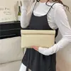 Bolso de Mano Sencillo para Mujer 2026 Nueva Moda Elegante Color Sólido Versátil Bolso Pequeño Sencillo Moderno Billetera para Monedas Bolso de Noche