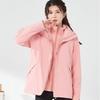 Chaqueta Tres en Uno para Exterior para Hombre y Mujer, Impermeable y Cálida, con Forro Polar Removible, Abrigo de Otoño e Invierno, Chaqueta Trendy con Capucha