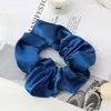 Anillo para el Cabello de Intestino Grueso, Adorno para el Cabello de Alta Gama, Varios Colores al por Mayor, Cuerda para el Cabello de Satén Sedoso, Accesorios para el Cabello, Anillo para el Cabello de Mujer, Estilo Popular Transfronterizo
