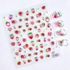 Adesivos de Arte para Unhas de Frutas Desenho Animado Relevo Verão Melancia Limonada Pêssego Unhas Usáveis Decalques para Rosto Unhas