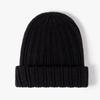 Gorro de lana cálido para otoño e invierno, gorro de punto de hilo fino a la moda para mujer, gorro de invierno grueso con protección para las orejas, gorro de frío juvenil a la moda.