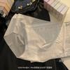 ¡Calzoncillos de caja de sombras de ojos! La ropa interior sin costuras de seda helada es muy linda, envíale a mi novia bi de repuesto de color liso con refuerzo interior de algodón puro.