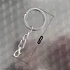 Corrente de Argola Plana para Chaveiro 30mm Fecho Lagosta Pingente de Contas Acessórios para Joias DIY Chaveiro Atacado