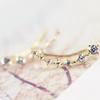 Pendientes de cuentas estilo coreano populares super brillantes de una fila de diamantes cielo estrellado siete estrellas siete piezas de joyería de oreja de diamante B120