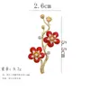 Broche Luxuoso de Flor de Ameixa, Corsage Vintage de Pérola de Alto Padrão de Nicho, Acessório de Roupa Pin para Mulheres Joias para Atacado