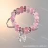 Popular Pulseira de Lua Gelo-Transparente Super Fada para Mulheres Design de Nicho Estudante Versátil Doce Colorida Pulseira para Melhor Amiga