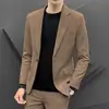 Traje Informal de Otoño Nuevo Coreano Chaqueta para Hombre Estilo Británico Juvenil Corte Slim Traje para Hombre Estilo Coreano Moderno Relajado