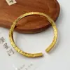 Pulsera Tótem de Banda de Möbius Estilo Bohemio Pulsera Chapada en Plata Retro Hecha a Mano Pulsera Abierta Sólida