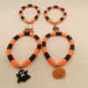 Pulsera con colgante de fantasma de Halloween transfronteriza nueva, pulsera de cuentas de ábaco de calabaza de arcilla blanda de personalidad divertida, venta al por mayor