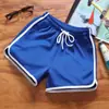 Shorts Esportivos de Corrida para Casal Calças Triplas de Verão Finas Fitness Badminton Shorts Masculinos e Femininos Calças Triplas de Praia