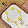 Loja de Ouro Mesmo Estilo Ouro Areia Céu Estrelado Cintilante Borboleta Pulseira Ouro Laser Joias Luxo Leve Presente para Namorada