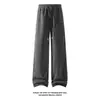 Pantalones Rectos Negros Ojo de Agujero Estilo Americano para Exteriores Transición Verano-Otoño 2026 M-5XL HK26872-Especial P26