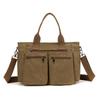 Bolsa Casual para Viajeros Bolsa Tote Simple Multicompartimento de Gran Capacidad para Mujer Comercio Exterior Nueva Bolsa de Lona Cruzada Estilo Coreano