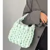 Nueva bolsa de terciopelo, bolsa tejida a mano DIY, bolso de mano de hilo hilado con núcleo de terciopelo de cristal, procesamiento personalizado y venta al por mayor OEM