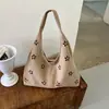 Bolso de Terciopelo Gamuzado para Mujer 2026 Nuevo Estilo de Moda Otoño de Gama Alta Retro Hueco Bolso de Hombro Único Bolso Tote de Gran Capacidad