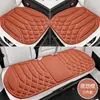 Novo Conjunto de Almofadas para Assento de Carro com Fibra de Látex Integrada em Formato de Alga, Respirável e Antiderrapante, Conjunto de Três Peças para Todas as Estações