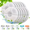Filtro de cartucho dispensador automático de agua para mascotas, algodón en forma de U, flor pequeña, filtro de alimentación, cáscara de coco, carbón activado, algodón de filtro circular