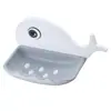 Caja de Jabón de Ballena de Aspecto Elegante Nueva Jabonera para Lavabo Sin Taladro Linda Jabonera de Baño con Drenaje Venta al por Mayor