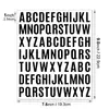 Pegatina de 1 pulgada con 26 letras para identificación de productos en aplicaciones industriales, archivos, cuadernos y agendas, pegatinas de letras impermeables